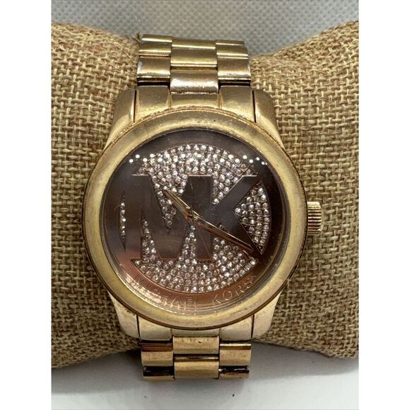 Michael Kors Runway MK5661 Women\'s Gold Stainless Steel Analog Dial Watch JNA797 main image 9
